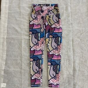 Greenfit Women’s Colorful Abstract Leggings- ONESIZE